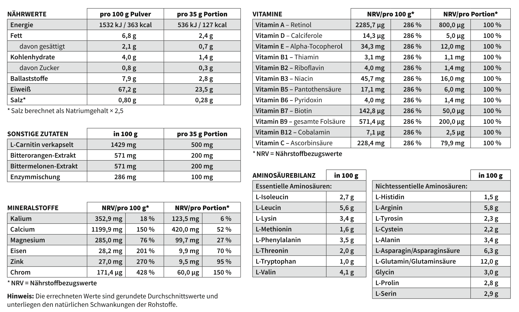 P&S SUPPLEMENTS veganes Pulver Schoko 500g