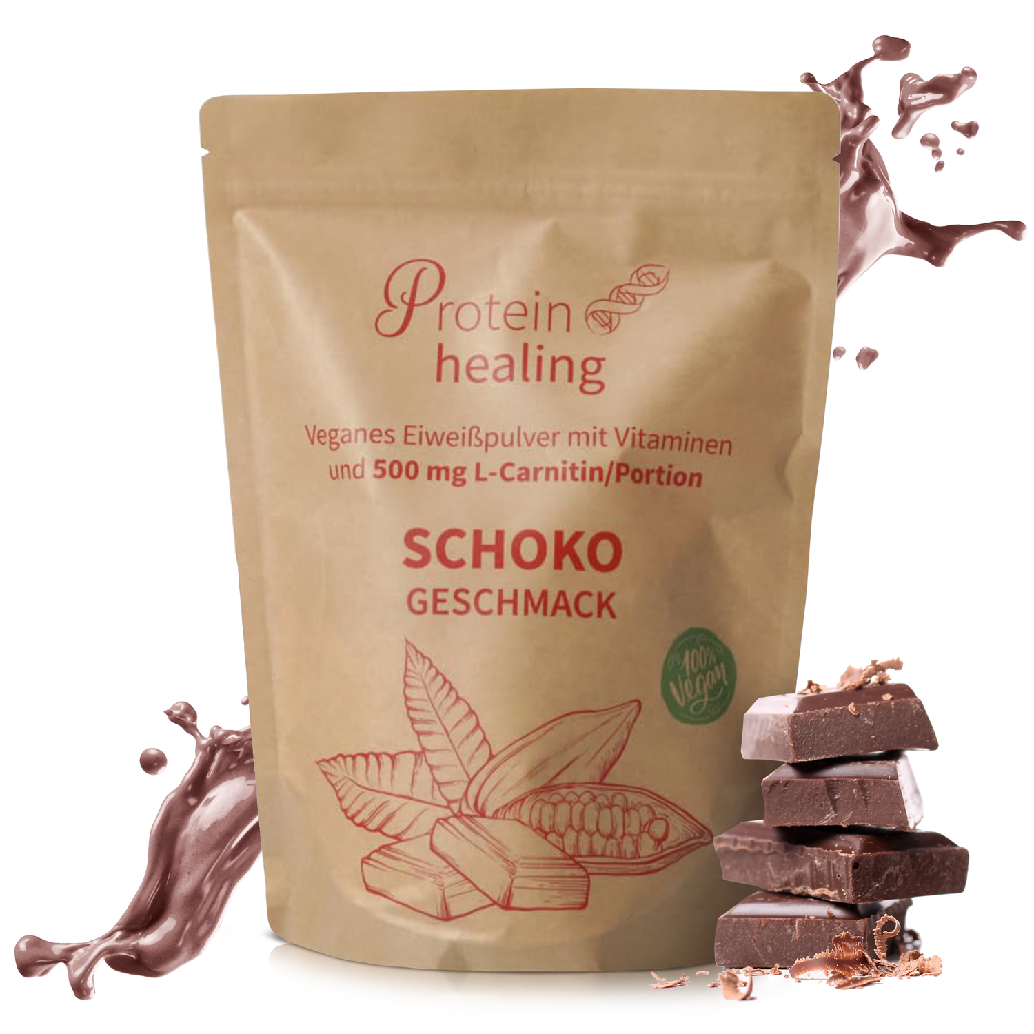 P&amp;S SUPPLEMENTS veganes Pulver Schoko 500g